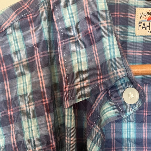 Faherty Plaid Button-Up Shirt - Picture 3 of 5